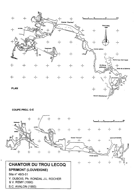 topographie du chantoir du trou Lecoq